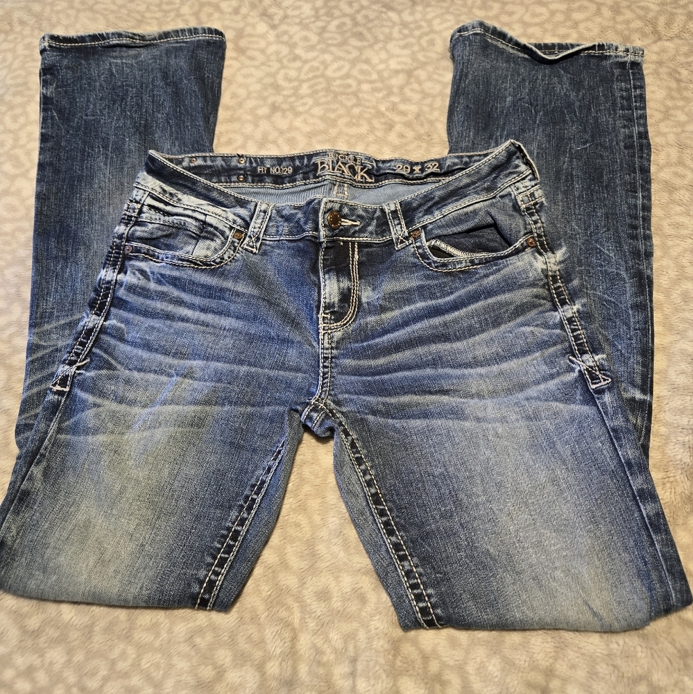 Buckle Black Woman's Jeans Fit 129